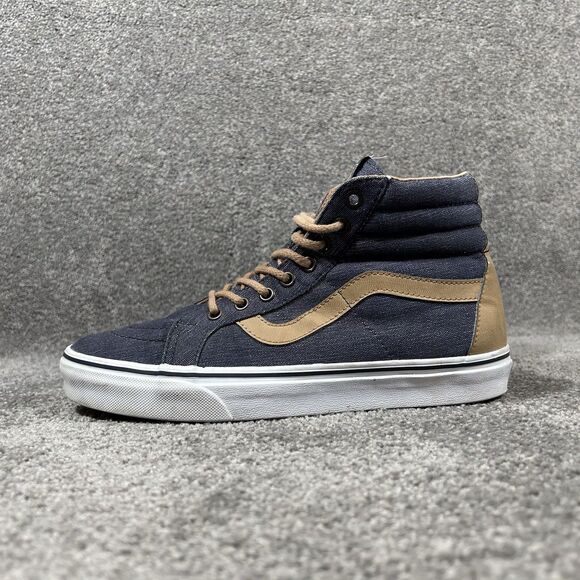 Vans Sk8-Hi Reissue Denim C&L Women’s Sz 10 Mens 8.5 Brown Blue Skateboard Shoes main image 9